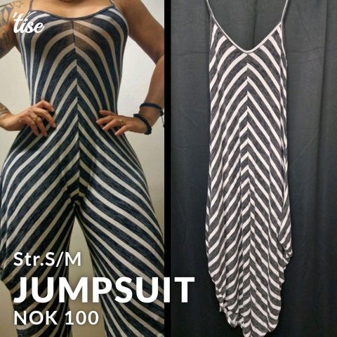 Nydelig jumpsuit str S/M med strech