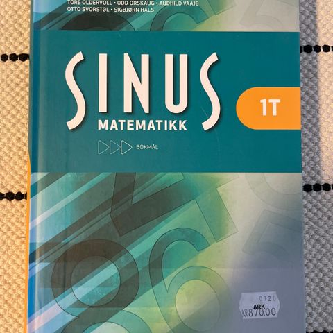 Sinus matematikk 1T pensum