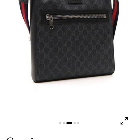 Gucci bag, godt men pent brukt Gucci messenger bag