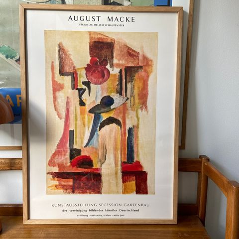 Trykk August Macke-utstillingsplakat 50x70 cm