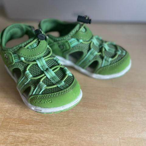 Viking thrill 1V sl kids sandals green velcro