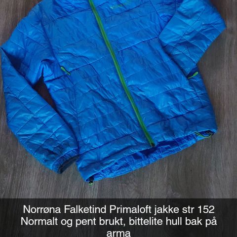 Norrøna Falketind Primaloft jakke str 152