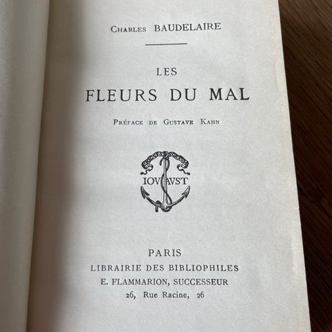 Charles Boudelaire; Les Fleurs Du Mal