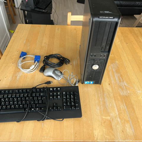 Gammel Dell OptiPlex 380 kjører Lubuntu