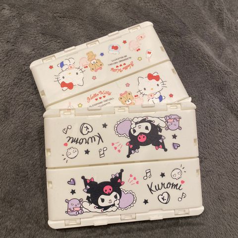 Kuromi og Hello Kitty Stackable oppbevaringskasser