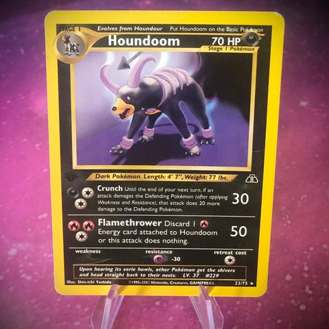 Houndoom 1st. Edition 23/75 - Pokemon TCG Neo Discovery