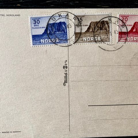 Nordkapp-frimerker selges