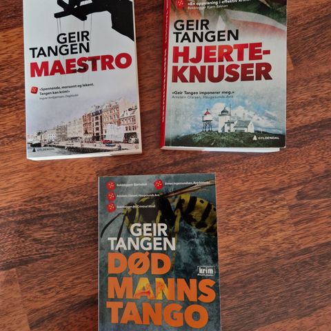 Geir Tangen - krim trilogi (3 stk)