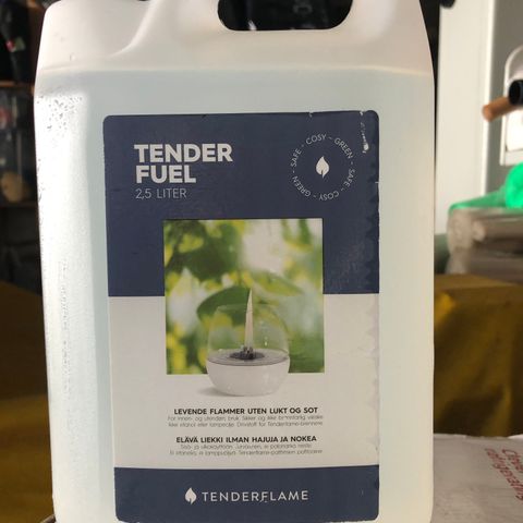 Tenderfuel lampebrensel, 4 kanner x 2,5 liter