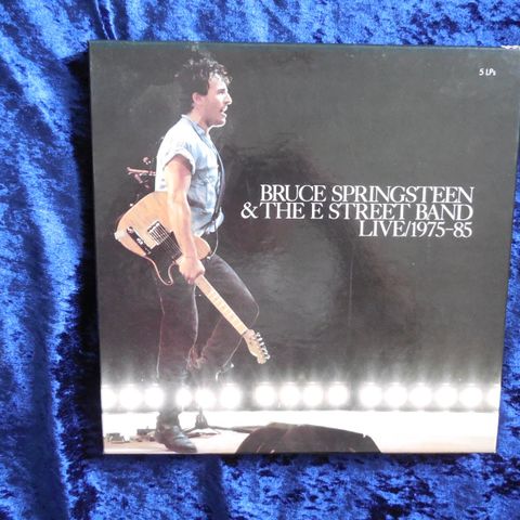 BRUCE SPRINGSTEEN - LIVE BOKSEN 4 LPer 1975 TIL 1985 - FANTASTISK - JOHNNYROCK