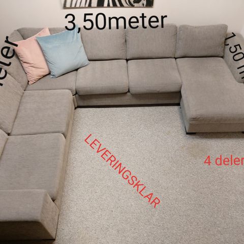 Stor sofa(KAN LEVERES)