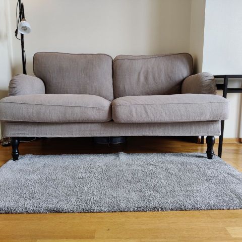 Pent brukt IKEA sofa, grå