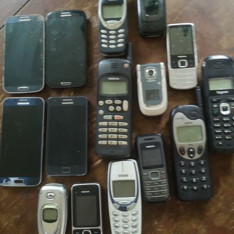 Diverse mobiltelefoner