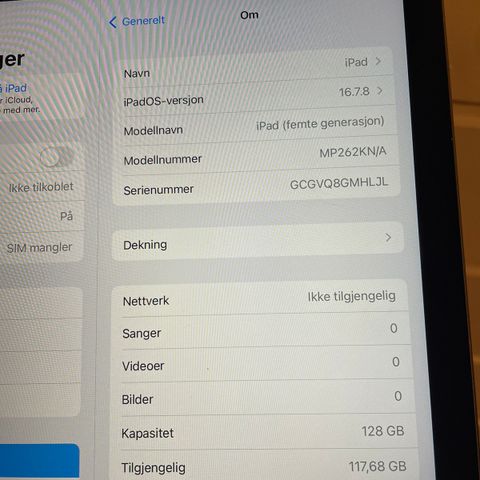 IPad 5 Gen 128GB