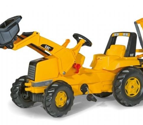 Rolly Toys Junior Traktor CAT med Skuffer