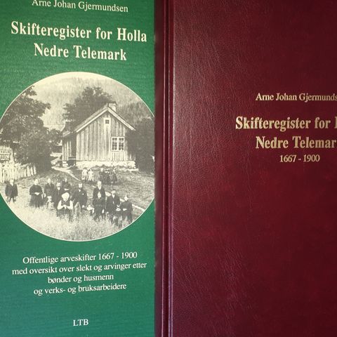 Skifteregister for Holla - Nedre Telemark.