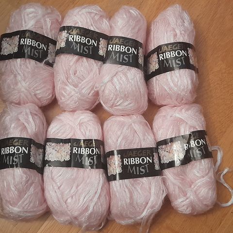 8x50g Jaeger Ribbon Mist - lys rosa