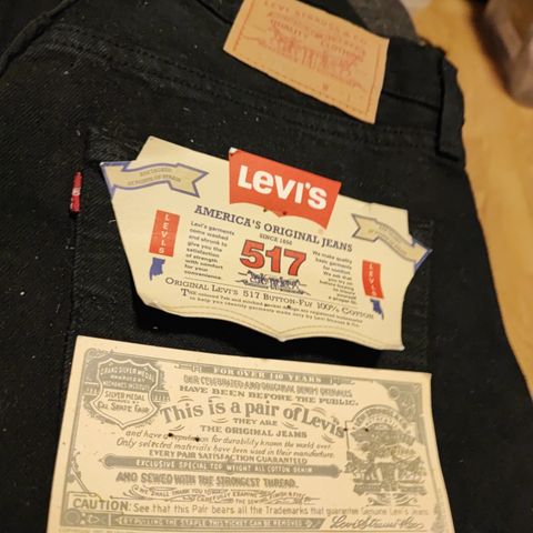 517 levi's ubrukt svart