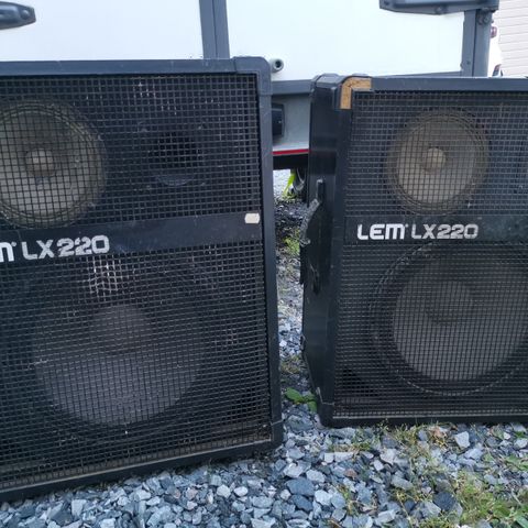 Høytalere! LEM LX-220 passive høytalere. 2 kasser.