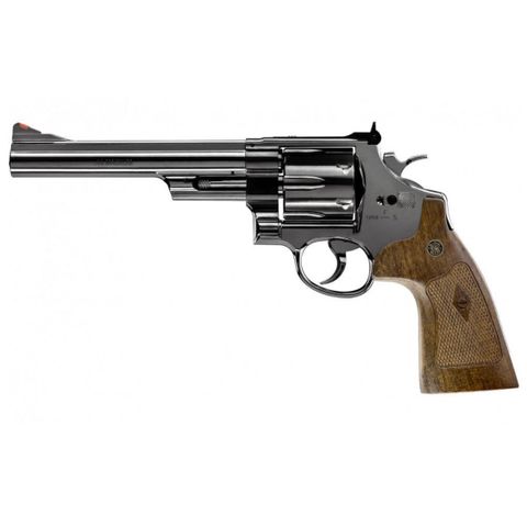 S&W - M29 6.5 CO2 Drevet - 4.5mm BB Revolver - Blå Polert