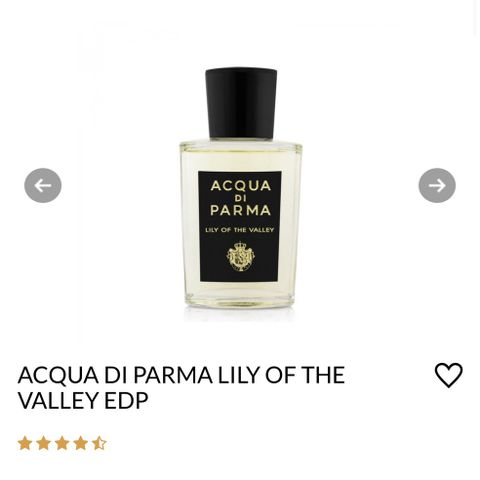 Superpris! Kjøpspris: 3249 Acqua di Parma-Lily Of The Valley-100ml-EdP Kun prøvd