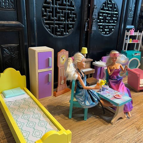Barbie dukker og møbler mm