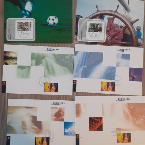 Noen diverse frimerkekort- Gis bort - Se to bilder- Kan sendes mot proto