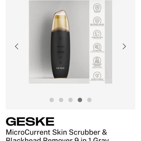 Geske microcurrent skin scrubber 9 in 1