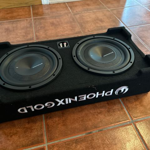 2x 10 basskasse, 350W RMS, 20 ohm