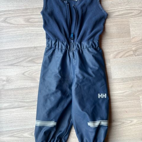 Helly Hansen regnbukse med fleece str 86