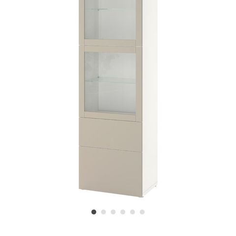 VETRINE SKAP BEIGE - BESTÅ FRA IKEA