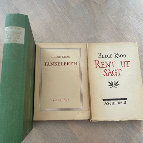 Helge Krog, 3 bøker