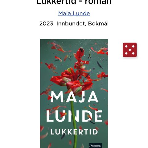 Bok: Lukkertid av Maja Lunde (Innbundet)