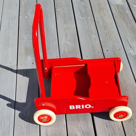 Brio lær-å gå-vogn