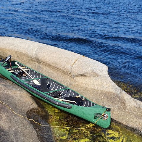 Sportspal kano, 16 fot med rett akterspeil og el-motor m/batteripakke