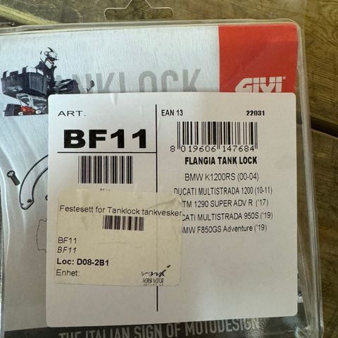 Givi tanklock ring BF11