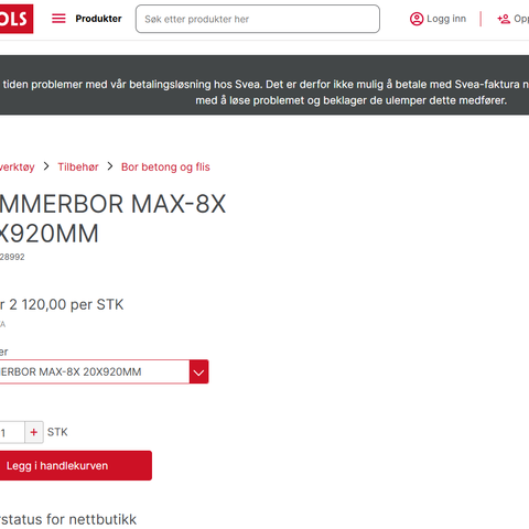 Bosch Expert HAMMERBOR MAX-8X 20X920MM