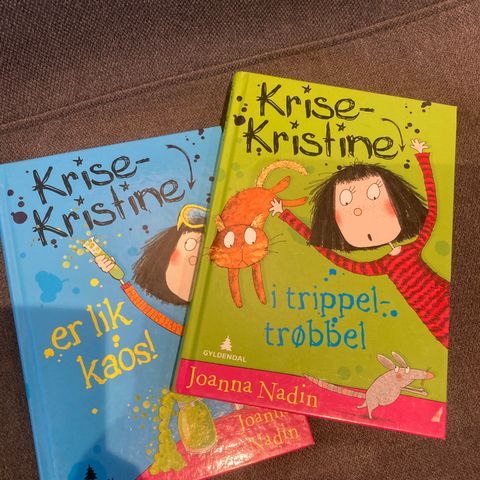 2 barnebøker Krise Kristine.