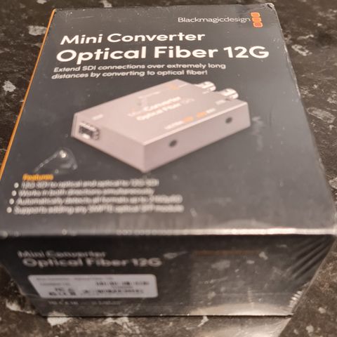 Blackmagic Mini Converter Optical Fiber 12G