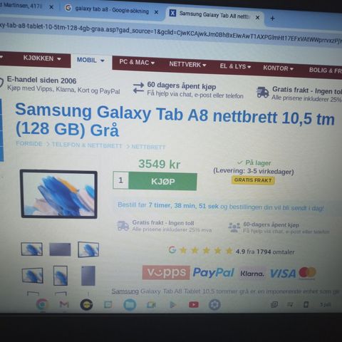 Galaxy Tab A8 128GB