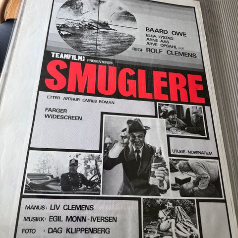 Norsk filmplakat - Smuglere