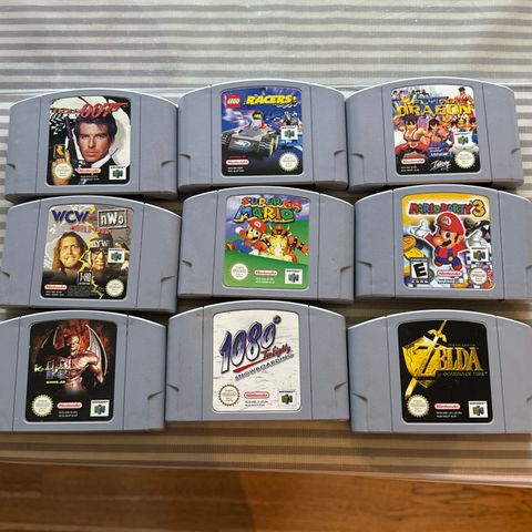 Nintendo N64 spill diverse løse kassetter