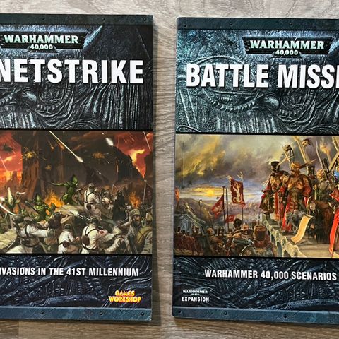 Warhammer 40k - Planetstrike & Battle Missons bøker