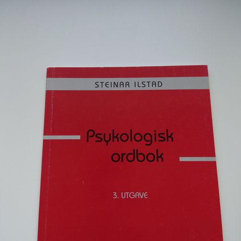 Psykologisk ordbok 3 utgave, Steinar Ilstad