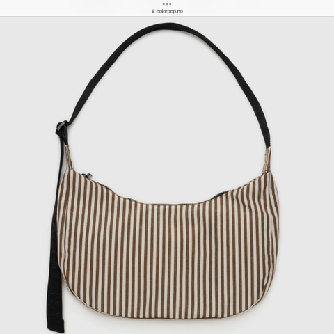 Baggu Medium Cresent bag - Brown Stripe