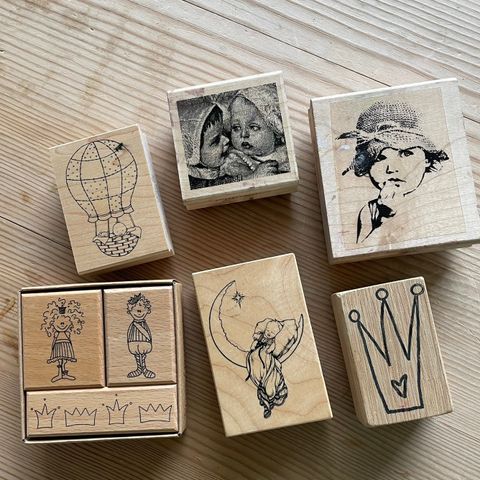 Diverse stempel til Scrapbooking og kort laging.