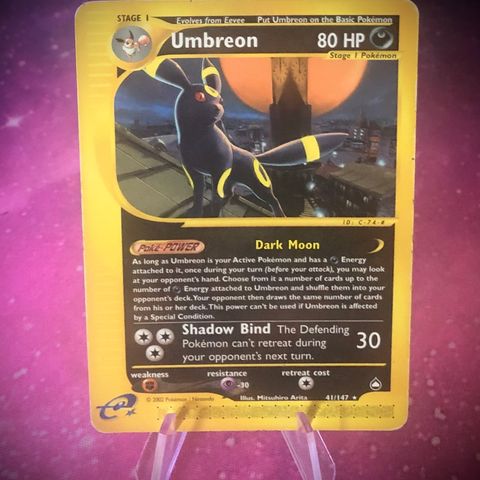 Umbreon 41/147 Non Holo - Pokemon TCG Aquapolis