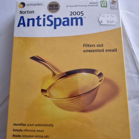 Norton Antispam  - Symatec - Pc, Software, 2005