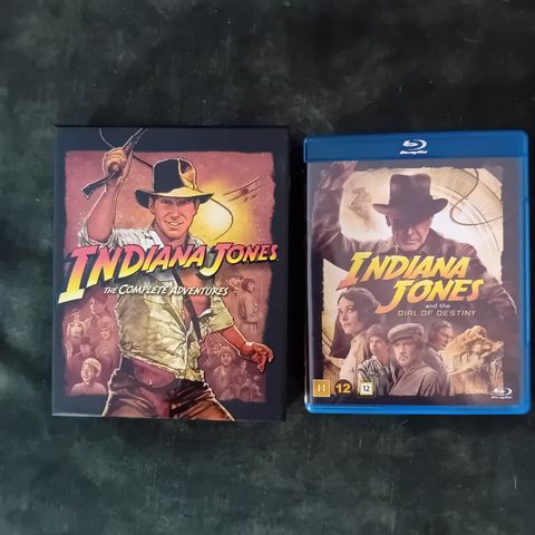 Indiana Jones 5 stk filmer blu-ray.