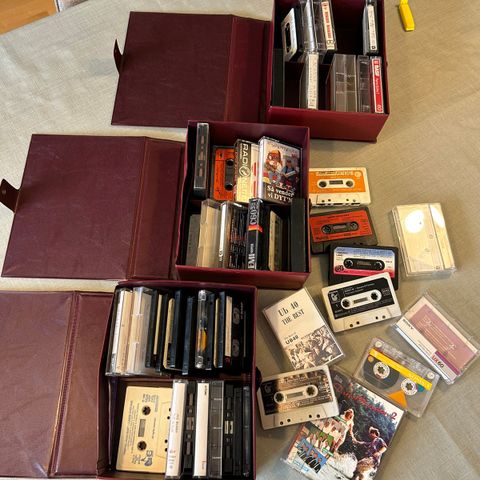 kassetter med samlebokser